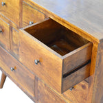 Load image into Gallery viewer, Chestnut Solid Wood 8 Drawer Chest
