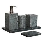 Load image into Gallery viewer, Set of 5 Green Marble Bathroom Set
