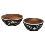 Load image into Gallery viewer, Floral Resin Inlay Bowl Set
