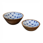 Load image into Gallery viewer, Blue and White Bowl Set of 2
