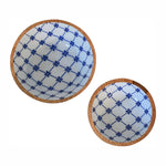 Load image into Gallery viewer, Blue and White Bowl Set of 2
