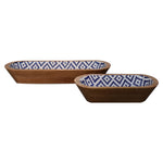 Load image into Gallery viewer, Aztec-Oblong-Bowl-Set-of-2
