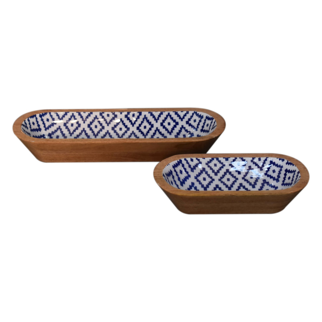 Aztec Oblong Bowl Set of 2