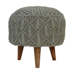 Load image into Gallery viewer, Crotchet-Sea-Green-Footstool
