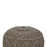 Load image into Gallery viewer, Crotchet Grey Footstool
