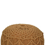 Load image into Gallery viewer, Crotchet Mustard Footstool
