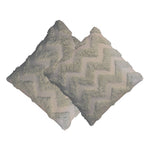 Load image into Gallery viewer, Sage Green Zig-zag Cushion Set of 2
