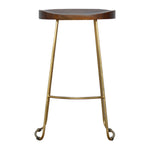 Load image into Gallery viewer, Gold-Iron-Bar-Stool
