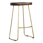 Load image into Gallery viewer, Gold Iron Bar Stool
