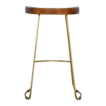 Load image into Gallery viewer, Gold Iron Bar Stool
