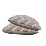 Load image into Gallery viewer, Grey Zig-zag Cushion Set of 2
