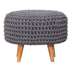 Load image into Gallery viewer, Keeva-Grey-Oblong-Footstool
