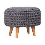 Load image into Gallery viewer, Keeva Grey Oblong Footstool
