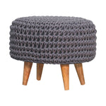 Load image into Gallery viewer, Keeva Grey Oblong Footstool
