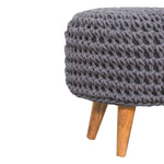 Load image into Gallery viewer, Keeva Grey Oblong Footstool
