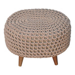 Load image into Gallery viewer, Keeva Beige Oblong Footstool
