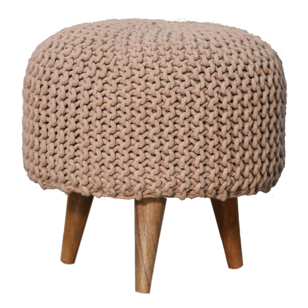 Keeva-Beige-Round-Footstool