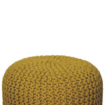 Load image into Gallery viewer, Keeva Mustard Round Footstool
