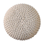 Load image into Gallery viewer, Keeva White Round Footstool
