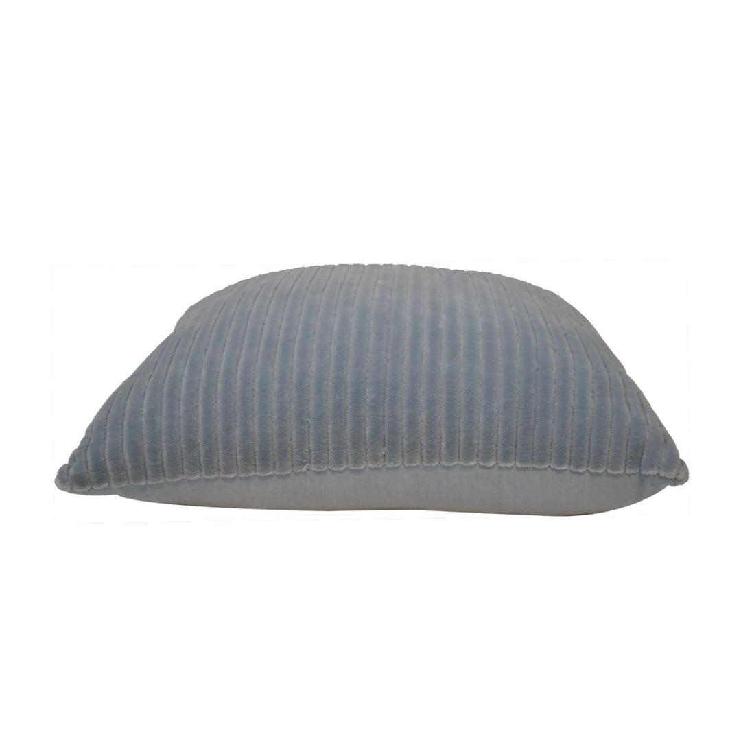 Ribbed Grey Cushion Set of 2