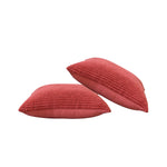 Load image into Gallery viewer, Ribbed Red Cushion Set of 2
