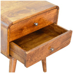 Load image into Gallery viewer, Curved Chestnut Bedside
