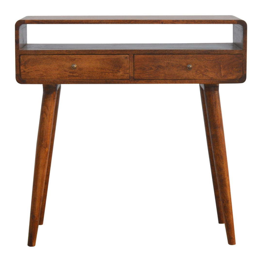 Curved-Chestnut-Console-Table