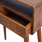 Load image into Gallery viewer, Curved Chestnut Console Table
