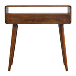 Load image into Gallery viewer, Curved Chestnut Console Table
