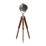 Load image into Gallery viewer, Caged Chrome Spotlight Floor Lamp
