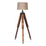 Load image into Gallery viewer, Wooden Tripod Lamp
