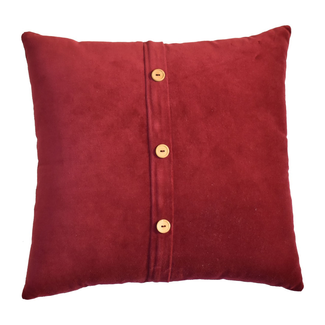 Quinn Cushion - Wine Red