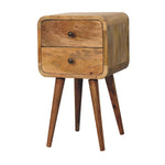 Load image into Gallery viewer, Mini Oak-ish Curved Bedside
