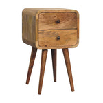 Load image into Gallery viewer, Mini Oak-ish Curved Bedside
