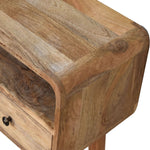 Load image into Gallery viewer, Mini Curved Oak-ish Console Table
