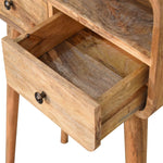 Load image into Gallery viewer, Mini Curved Oak-ish Console Table
