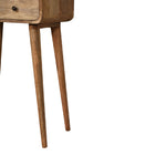 Load image into Gallery viewer, Mini Curved Oak-ish Console Table
