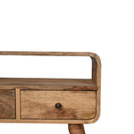 Load image into Gallery viewer, Mini Curved Oak-ish Media Unit
