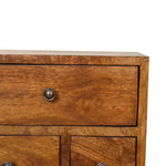 Load image into Gallery viewer, 4 Drawer Multi Chestnut Bedside
