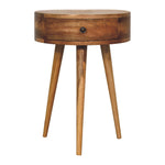 Load image into Gallery viewer, Mini-Oak-ish-Circular-Shape-Bedside
