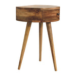 Load image into Gallery viewer, Mini Oak-ish Circular Shape Bedside
