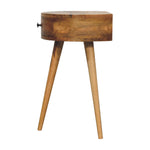 Load image into Gallery viewer, Mini Oak-ish Circular Shape Bedside
