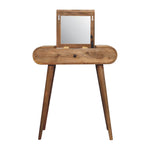 Load image into Gallery viewer, Mini Oak-ish Round Dressing Table
