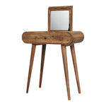 Load image into Gallery viewer, Mini Oak-ish Round Dressing Table
