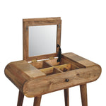 Load image into Gallery viewer, Mini Oak-ish Round Dressing Table
