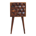 Load image into Gallery viewer, Mini-Chestnut-Cube-2-Drawer-Bedside
