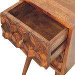 Load image into Gallery viewer, Mini Chestnut Cube 2 Drawer Bedside
