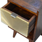 Load image into Gallery viewer, Mini Manila Gold 1 Drawer Bedside
