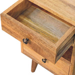 Load image into Gallery viewer, Mini Classic Multi Oak-ish Bedside
