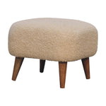 Load image into Gallery viewer, Boucle-Cream-Square-Footstool
